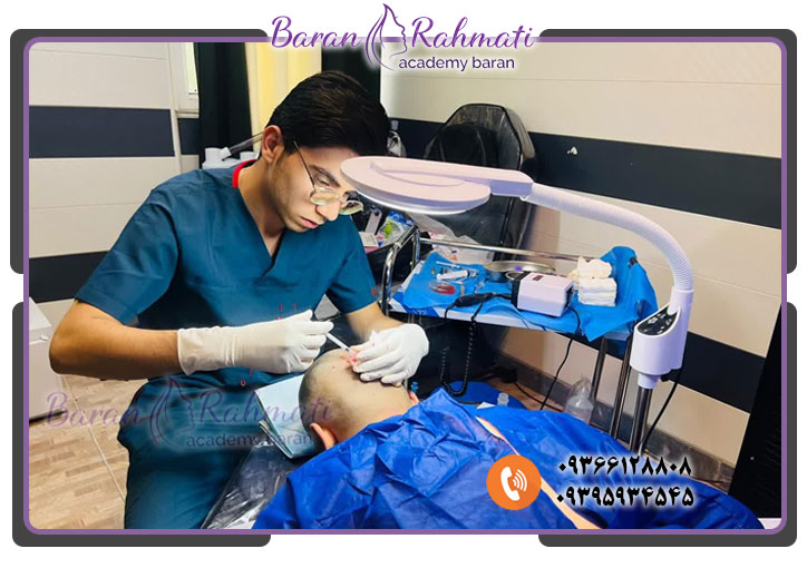 آموزش کاشت مو وابرو در ارومیه