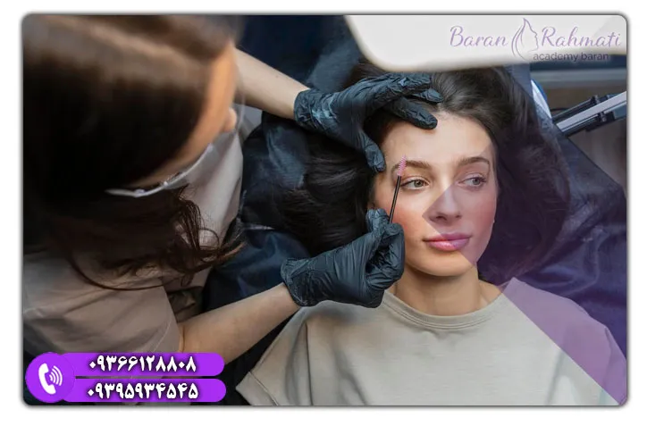 یادگیری صفر تا صد کاشت ابرو در دوره‌های کیش 