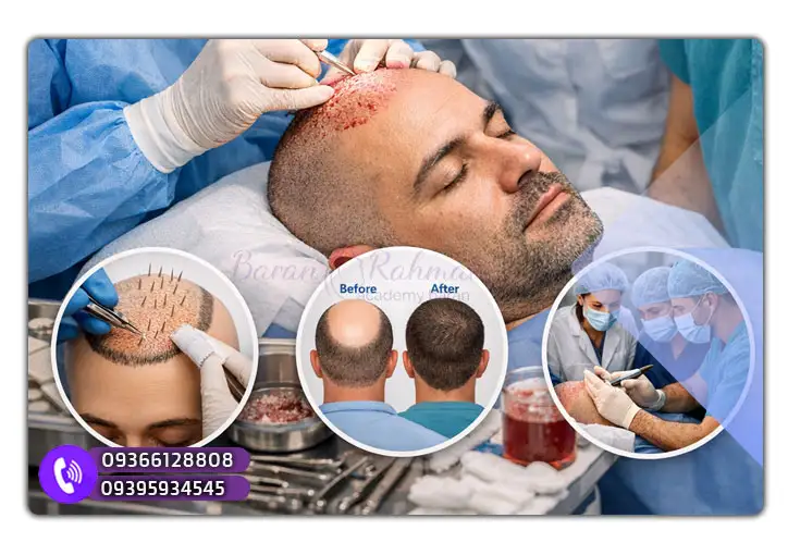 سرفصلهای آموزش کاشت مو قشم