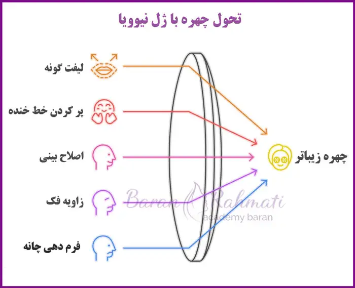 ژل نیوویا برای چه قسمتی از صورت